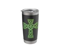 Irish Celtic Cross Knot Christian Holy Trinity Scottish Celt Stainless Steel Insulated Tumbler