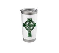 Irish Celtic Cross Knot Christian Holy Trinity Scottish Celt Stainless Steel Insulated Tumbler