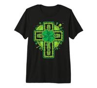 Irish Celtic Cross Knot Christian Scottish St Patricks Day Premium T-Shirt