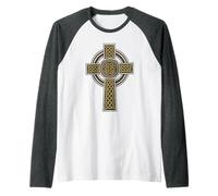 Irish Celtic Cross Knot - Holy Trinity Raglan Baseball Tee