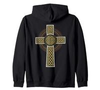 Irish Celtic Cross Knot - Holy Trinity Zip Hoodie