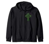 Irish Celtic Cross Knot - Nordic Catholic Christian Zip Hoodie