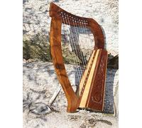 Irish Celtic harp with 12 strings and replacement strings