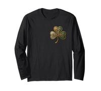 Irish Celtic Knot Shamrock (Cloverleaf) - St Patricks Day Long Sleeve T-Shirt