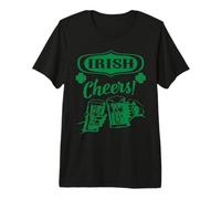 Irish Cheers St Paddy Day Beer Shamrock Pub St. Patricks Premium T-Shirt