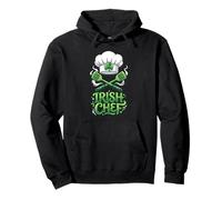 Irish Chef St Patricks Day Cooking Lucky Chef Shamrock Pullover Hoodie