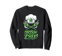 Irish Chef St Patricks Day Cooking Lucky Chef Shamrock Sweatshirt
