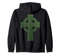 Irish Christian Celtic Cross - Celtic Knot Zip Hoodie