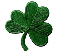 Irish Clover Dark Green Embroidered Emblem Lucky Shamrock Iron On Sew On Ireland Patch