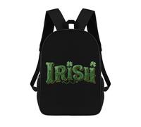 Irish Clovers Classic Mens Backpack Womens 17 Inch Shoulder Bag