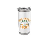 Irish Coffees are Lucky St Patricks Day Fun Stainless Steel Insulated Tumbler