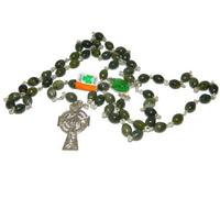 Irish Connemara Marble Rosary Prayer Beads Handcrafted by J.C. Walsh