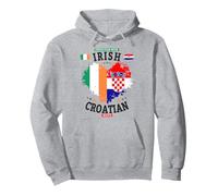 Irish Croatian Flag Idea for Women & Croatia Ireland Roots Pullover Hoodie