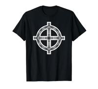 Irish Cross, Celtic Symbol for man and Woman Value Graphic T-Shirt, Men, Black, XL