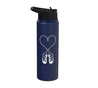 Irish Dance Shoe Heart String Ceili Instructor Stepdance Stainless Steel Insulated Water Bottle
