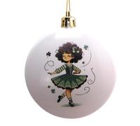 Irish Dancer Ornament Christmas Tree Decoration Acrylic Dancing Girl Holiday Decor