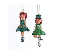 Irish Dancing Girl Ornaments, 2 Assorted