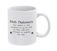 Irish Diplomacy Shamrock Mug 11 Oz (325 ml) Ceramic Coffee Mug