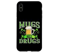 Irish Drinking Shirt Funny Beer Mugs Not Drugs Patrick Drunk Case for iPhone XS Max