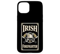 Irish Firefighter Celtic Crest Emblem Design Case for iPhone 15 Plus