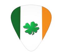 Irish flag 12 pcs guitar cubes, 3 thickness includes 0.46mm, 0.71mm, 0.96mm, with organizer storage box