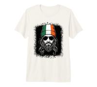 Irish Flag Beanie Man National Pride Travel Premium T-Shirt
