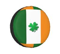 Irish Flag Christmas Tire Cover Universal Fit For Trailer,Rv,Car,Truck,Suv,Jeep,Waterproof Dustproof