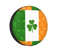 Irish Flag Christmas Tire Cover Universal Fit For Trailer,Rv,Car,Truck,Suv,Jeep,Waterproof Dustproof