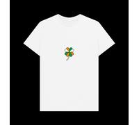 Irish Flag Clover White T-Shirt apoh White L
