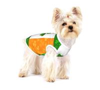 Irish Flag Cotton Pet T-Shirt Sleeveless Stretchy Puppy Tshirts Pet Vest Soft For Small Pets