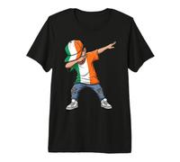 Irish Flag Dabbing Boy St Patricks Day Premium T-Shirt