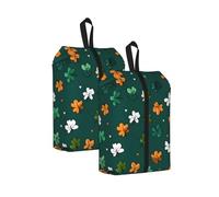 Irish Flag Decor Printed Travel Shoe Storage Bag Waterproof Jacquard Fabric is Lightweight, with Strong Handle and Central Zipper.