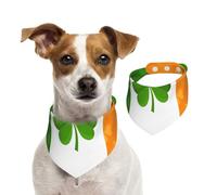 Irish Flag Dog Bandanas-Washable Dog Kerchief for Small to Large Pet Scarf for Girl Or Boy, Pet Accessories