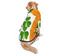 Irish Flag Dog Hoodie – Soft & Breathable Polyester Pet Clothes for Medium, and Large Dogs