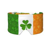 Irish Flag Double-Sided Printed Eye mask, Soft and Light-Blocking, Suitable for Travel and Home