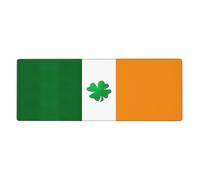 Irish Flag Extra Large Desk Pad,Non-Slip Rubber Base Mat, for Keyboard, Mouse and Desk Protection