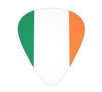 Irish flag guitar picks in three different thicknesses, suitable for electric guitar and band players