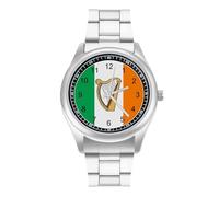 Irish Flag Ireland Harp Classic Mens Watches for Womens Casual Fashion Business Dress Wrist Watch