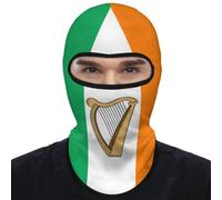 Irish Flag Ireland Harp Full Face Masks Ski Mask Balaclava for Men Women Windproof Neck Warmer