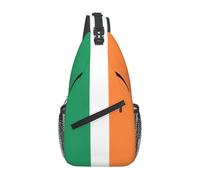 Irish flag It is a casual crossbody bag for men with high storage capacity and a patch pocket on each side.