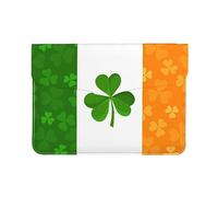 Irish Flag Laptop Sleeve,Cute Laptop Sleeves 13 Inch,Puffy Laptop Protective Case for Apple Mac Pro/13'' MacBook Air 2022-2018,Waterproof