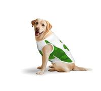 Irish Flag Large Dog Vest Pure Cotton Breathable | Anti-Shedding Tank Top for Golden Retriever, Labrador, Husky | Comfortable Sleeveless Shirt for Large Breed Dogs, Outdoor Walking 5X-Large