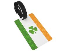 Irish Flag Luggage Tag - Essential for Travelers - Suitable for Travel Bags and Suitcases
