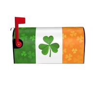Irish Flag Mailbox Covers,Post Box Letterbox Cover Mailbox Wrap for Garden 21" Lx 18" W,25.5x21