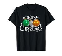 Irish Flag Merry Christmas Tree Baubles Patriotic Irish Xmas T-Shirt