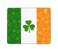 Irish Flag Non-Slip Rubber Base Mouse Pad with Lock Edge, Large Extended Desk Mat for Enhanced Game Work