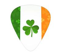 irish flag Patterned Guitar Picks - 12-Piece Set with 3 Different Thicknesses, Suitable for Electric and Acoustic Guitars