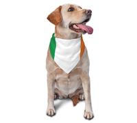 Irish Flag Pet Bandana-Triangle Scarf for Cats Dogs Adjustable