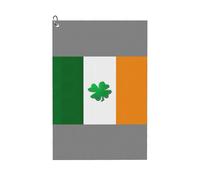 Irish Flag Premium Golf Towel - Waffle Towel, Perfect Golf Bag Accessory and Unique Gifts for Men