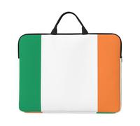 Irish Flag Print 14in Laptop Case Notebook Cover For School Office Travel Portable Computer Bag